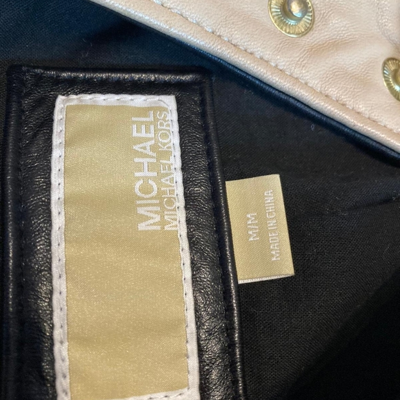 COPY - Michael Kors two toned leather jacket - Picture 3 of 5